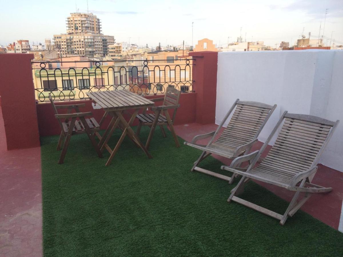 Cosy Apt Terrace In Downtown Leilighet Valencia Eksteriør bilde